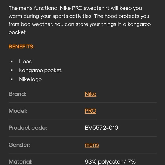 Nike Men's Black and White Hoodie - Picture 4 of 4